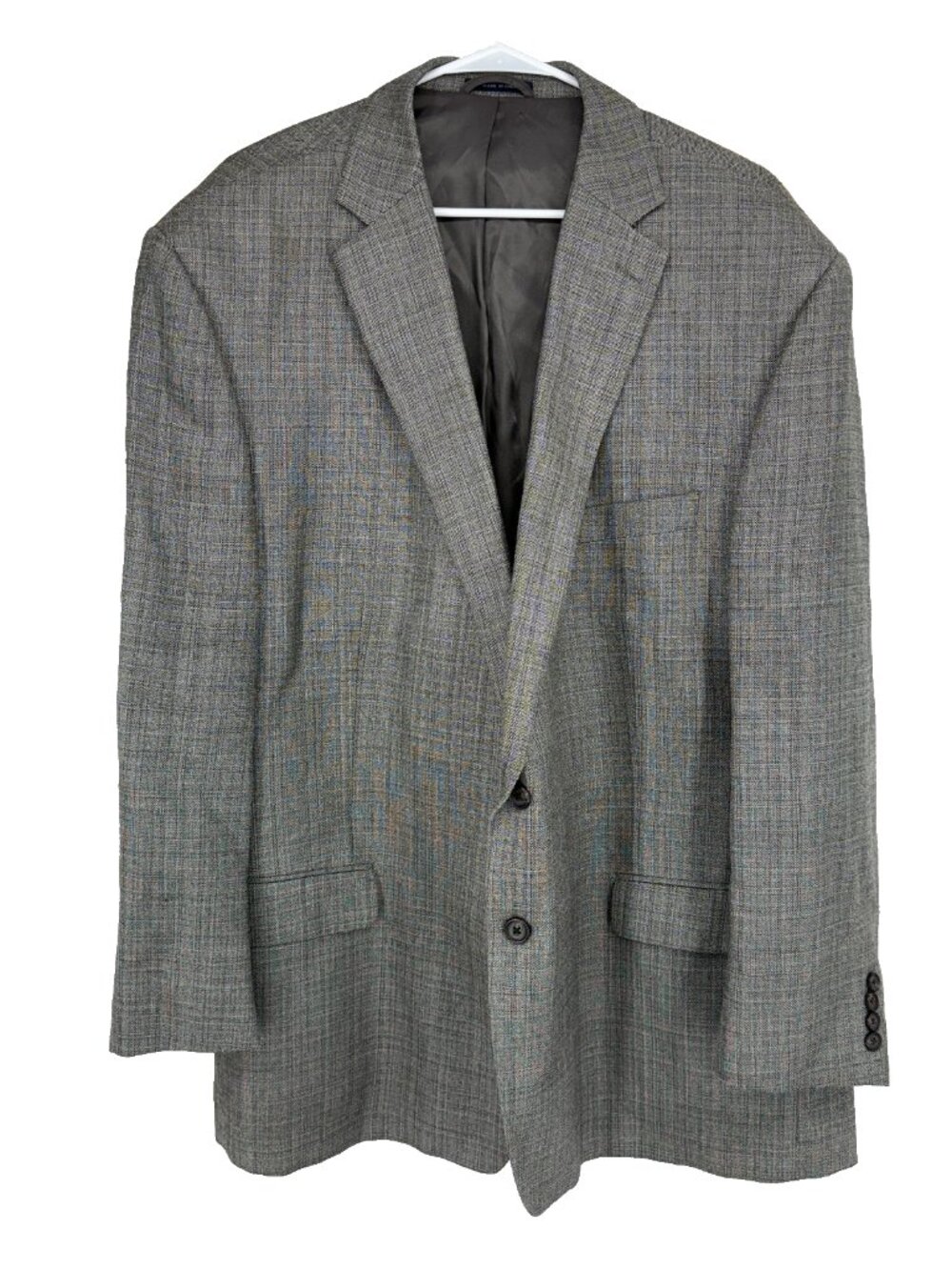 Ralph Lauren Men 52R Suit Jacket Blazer Sport Coat Gray Woven Career Commute
